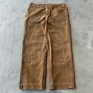 Vintage Y2K Carhartt WOMENS brown double knee work wear carpenter pants